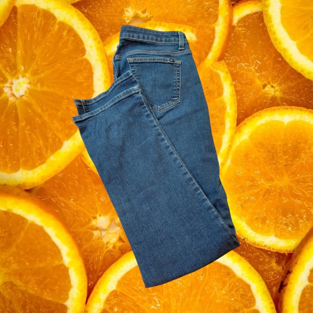Tommy Hilfiger Womens Straight Leg Jeans Blue Medium Wash Denim Size 12R
